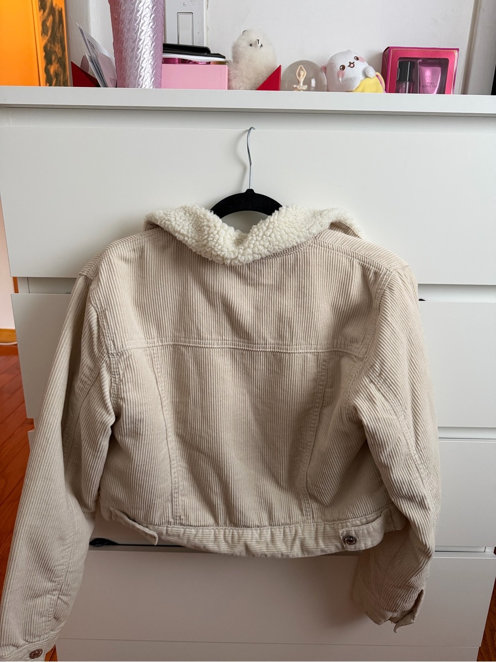 Forever 21 Cream Corduroy Sherpa-Lined Jean Jacket - Picture 2 of 2